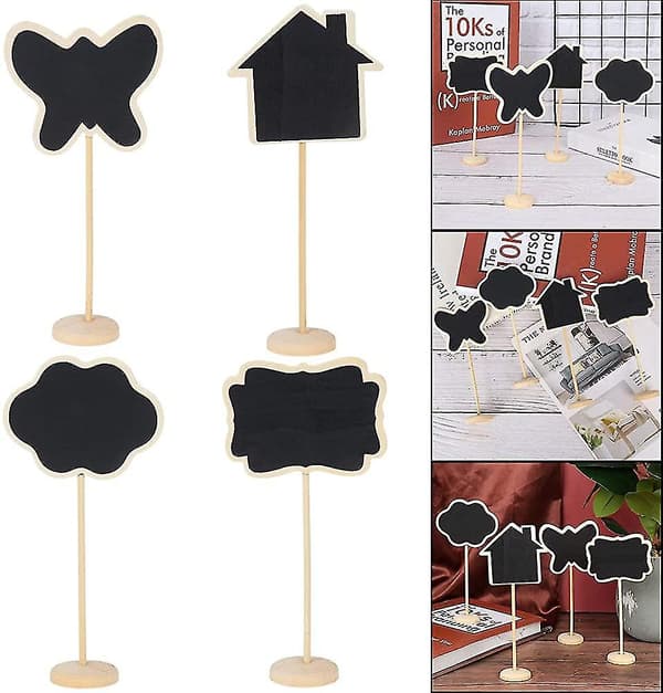 Krittavla Etiketter Mini Krittavlor Skyltar. 12 Pack Små Krittavlor Griffeltavla