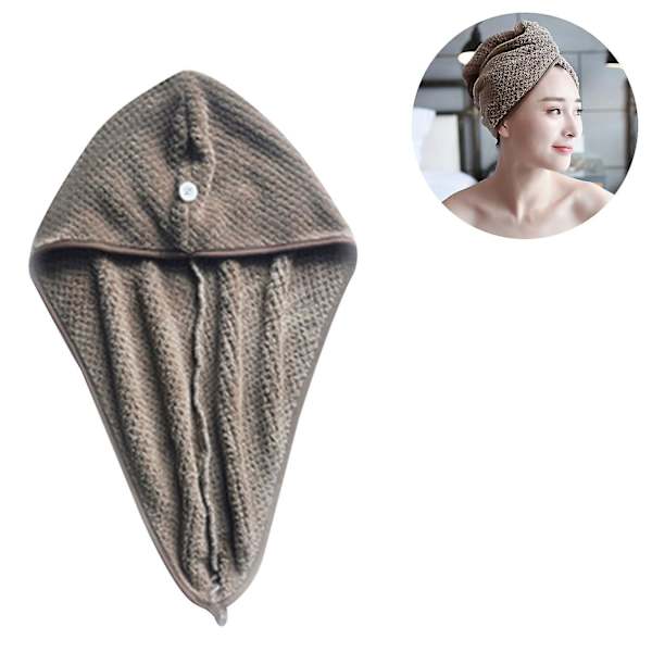 2-pack hårtorkningshanddukar, superabsorberande mikrofiberhårhandduk