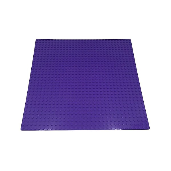 Byggeplate 25 * 25 cm, 2 stk. byggeklosser bunnplate Purple