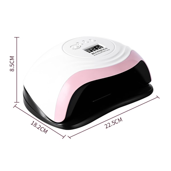 UV-nagelgellampa, 168W UV LED-nagellampor 4 timers 10/30/60/99S med automatisk sensor för alla geler