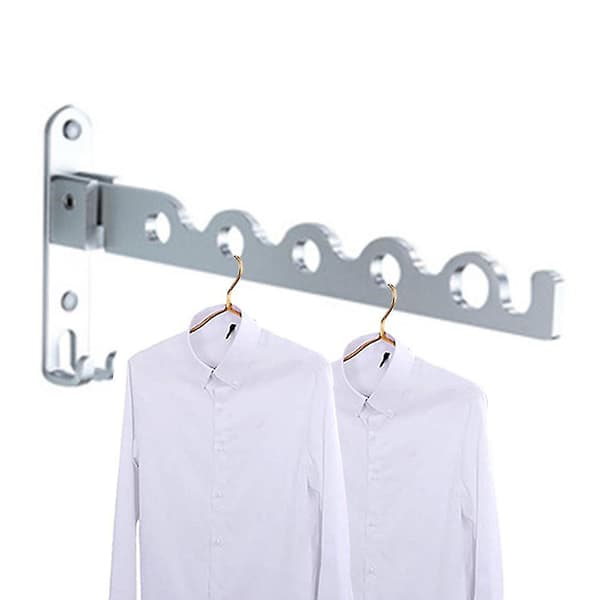 Veggmontert klesstativ Silver