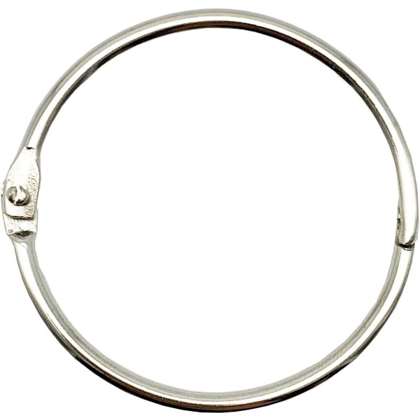 Bogringe Metalringe 50stk 50mm Bogbinderinge til notesbog Dagbog Fotoalbum DIY Planlægger