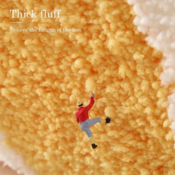 Sød, blød, blomsterformet mikrofiber bademåtte, der absorberer vand