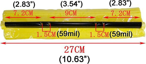 3 stk 27 cm absorberende svampmopphodefyll, mopphode, kostputer, erstatningssvampmoppputer