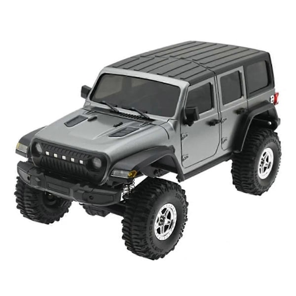 155mm Hjulbas RC Bil Kaross Skal Chassi Kit med Främre Bakre Stötfångare för 1/18 RC Crawler TRX4M Grå