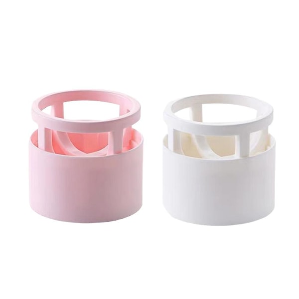 2 stk. Beauty Sponge Blender Holder Puff Holder Pudder Puff Tørrestativ Stativ Æg Pudder Puff Display Stativ (hvid, Pink)