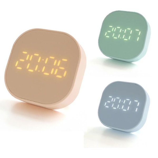 Kronografisk väckarklocka, dubbel temperaturdisplay, kökstimer, 1w magnetisk klocka