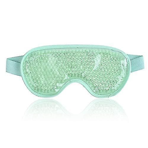 Ögonmask med kylande gelpärlor green
