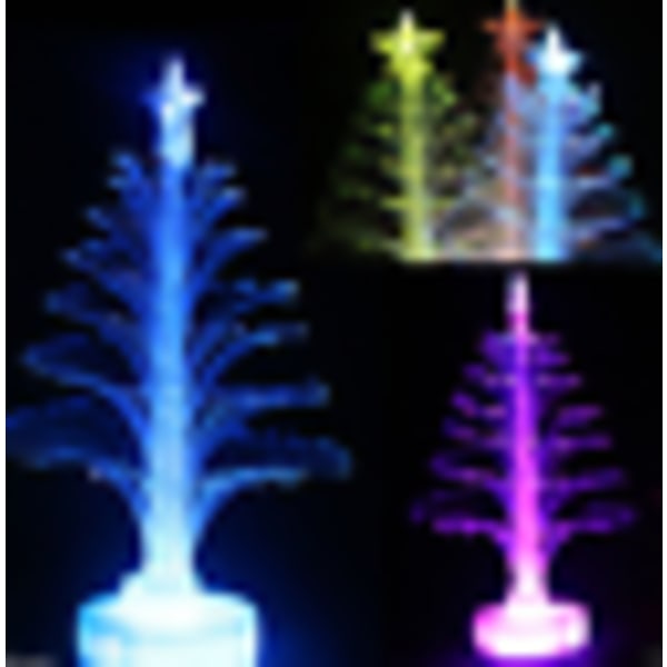 1 stk fargeskiftende LED juletrelampe Mini hjemmefestdekor