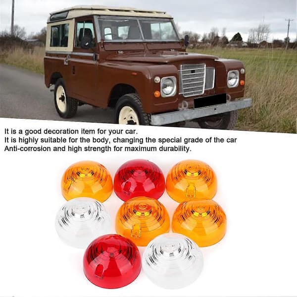 8 stk. sideblinklys lampe linse sæt passer til Land Rover 3 serie/Defender
