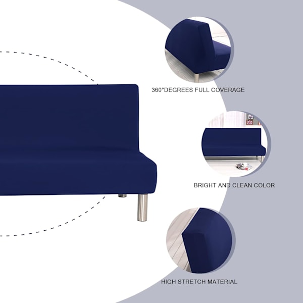 Sofaovertrekk uten armlener 3 seter universal elastisk Clic C