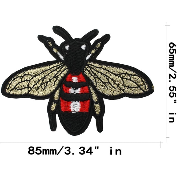 4 kpl mehiläisen kirjailtu silitysmerkki kirjonta appliikki DIY kangastaide kirjonta koristelaastarit kirjotut koristeet appliikit pitsi vaatteet P