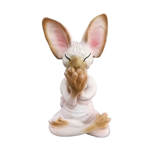 pcs Älä katso, kuuntele tai puhu meditaatiosta. Sfinx, kissa, meditoi. Luova talo. Pihakauppoja. 5*3.6*8.3cm