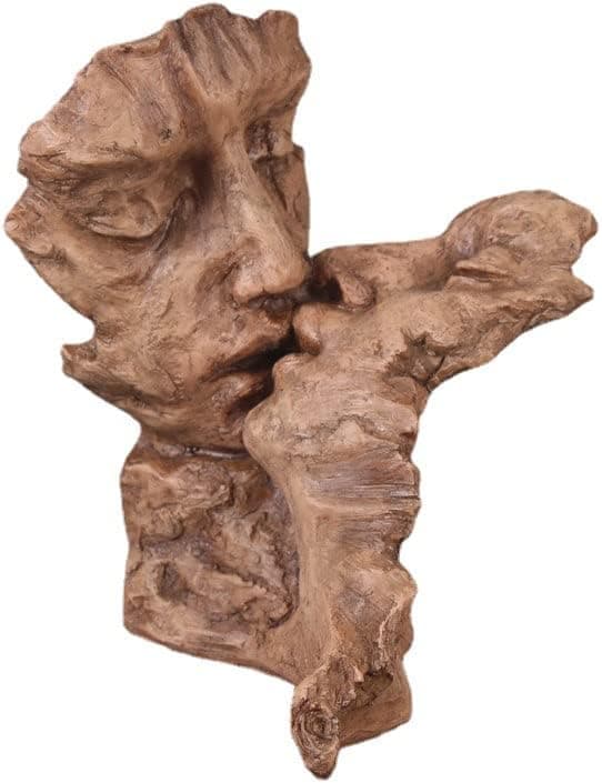 Kreativ kyssformet parstatue, parstatue Scu