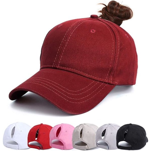 Cap - casual cap, urheilullinen cap Top Cap Klassinen Vintage Sports for Golf aurinkohattu, punainen