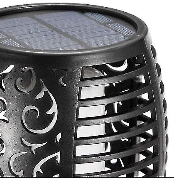 Solar flammelys Havebelysning 12 LED Vandtæt 2pcs