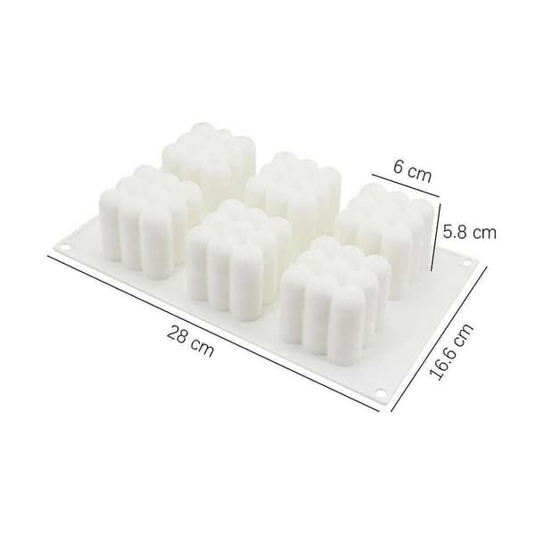 Diy 3d kub ljus kaka mögel silikon efterrätt choklad cupcake mögel