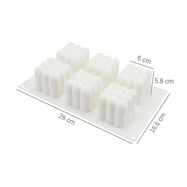 DIY 3D terning kageform silikone dessert chokolade cupcakeform