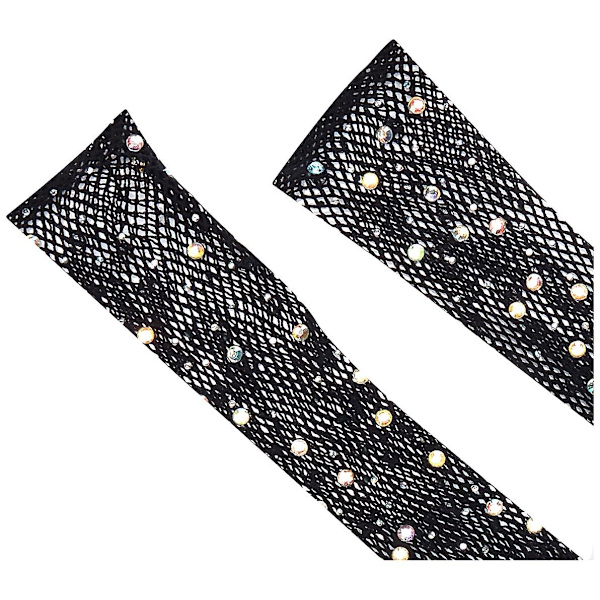 Dam strass fisknät långa handskar kostym accessoarer