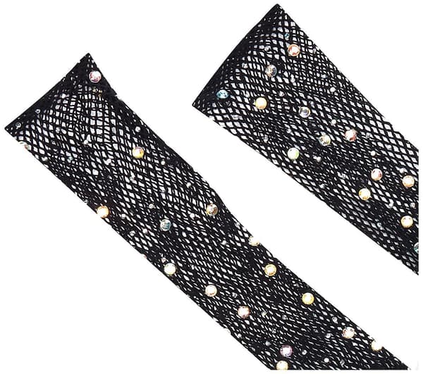 Dame Rhinestone Fishnet Lange Handsker Kostume Tilbehør