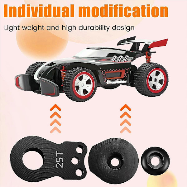 25T Styrservoarm Horn 3 Hål för RC Crawler Bil Stort Vridmoment Digital Servo Uppgraderingsdelar Svart
