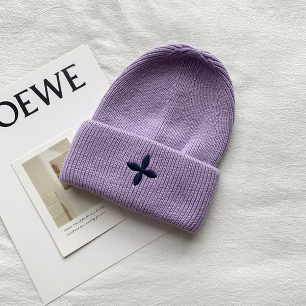 2 stk. Beanie Høst og Vinter Strikket Beanie Herre Klein Blå Genser Lue B
