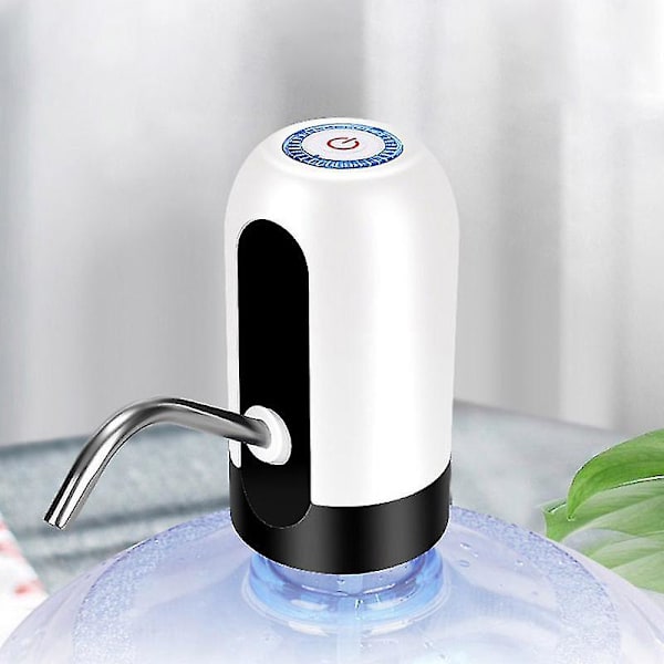Automatisk vattenflaskepumpe Elektrisk vanndispenser Flaskepumpe Usb-lading Black