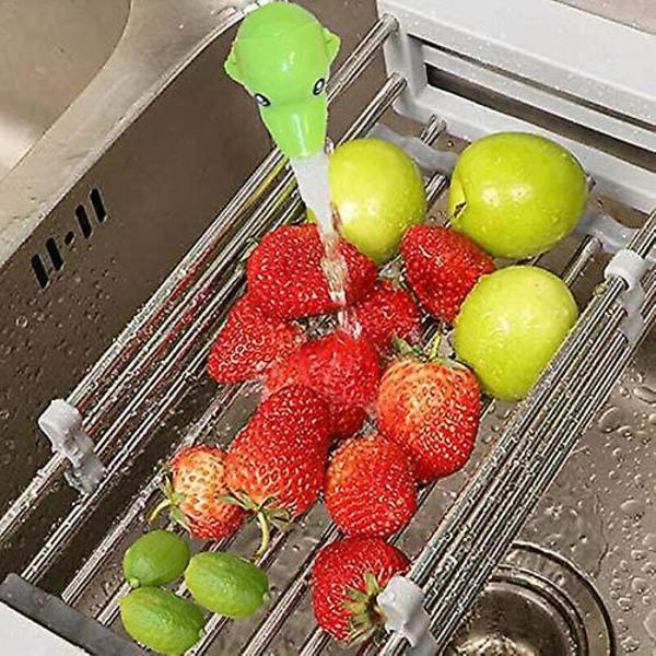 Rostfritt Stål Retractable Diskho Filter Avlopp, Retractable Avloppskorg med Justerbara Handtag, Köksställ Avloppskorg, Disk Torkning Över Diskho