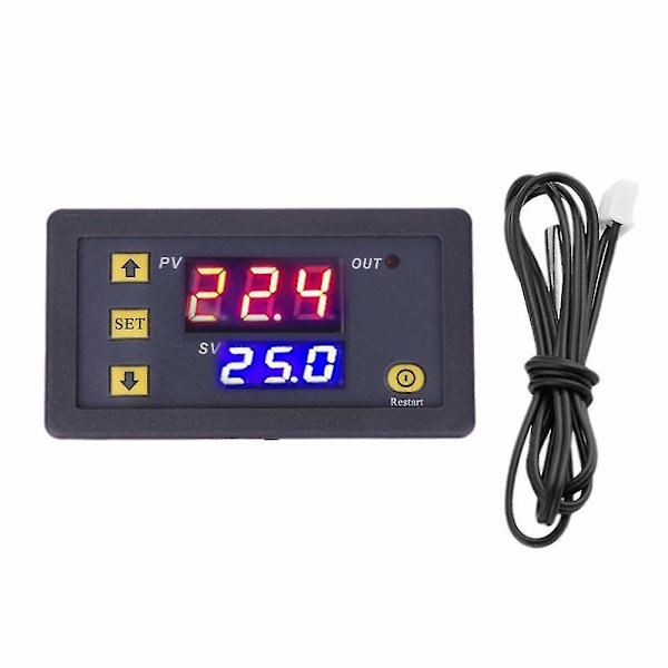 W3230 Temperaturregulator Termostat Dobbelt Led Digital Temperaturregulator Detektor Temp Meter Varme Køler