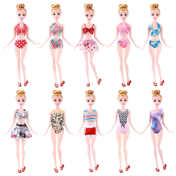 10 st 30 cm 11 tum docka klä upp mode kläder kjol byxor baddräkt barbie flicka leksaker