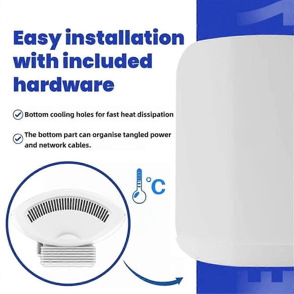 Router Väggfäste för Max 7 Aluminiumlegering Väggmontering Robust & Utrymmesbesparande Väggfästehållare