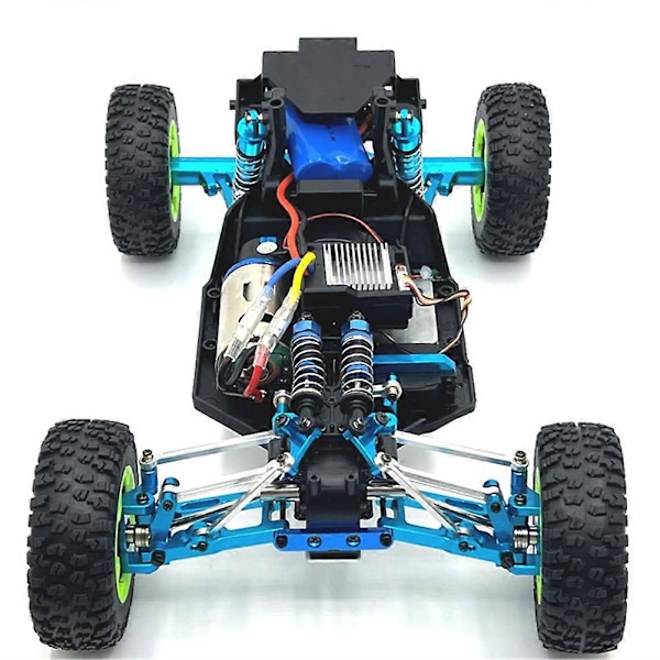 RC-auton päivitys Kiinteä tanko Ohjausryhmä Servo-varsisarja 1/12 124006 12427 12427 12428 RC-auton päivitysosille Sininen