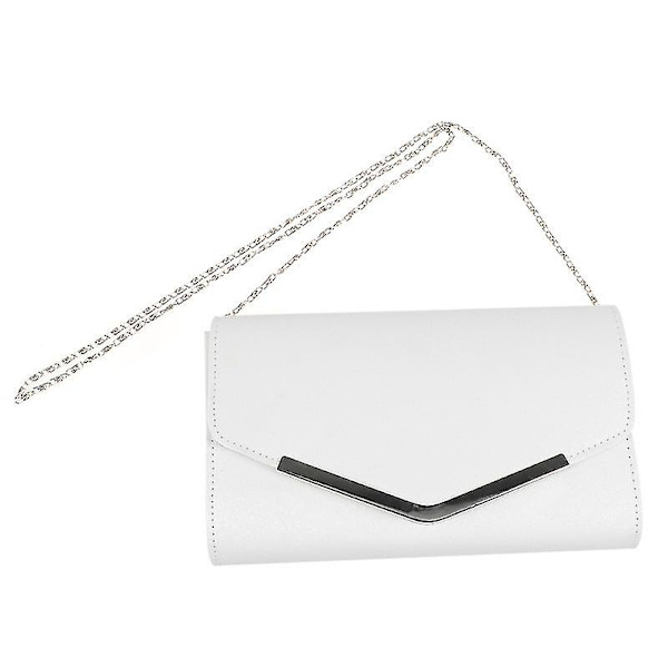 Hvid Aften Taske Håndtaske Bryllup Fest Besked Taske Clutch Taske Pung Simpel Kæde Taske Til Kvinder Damer