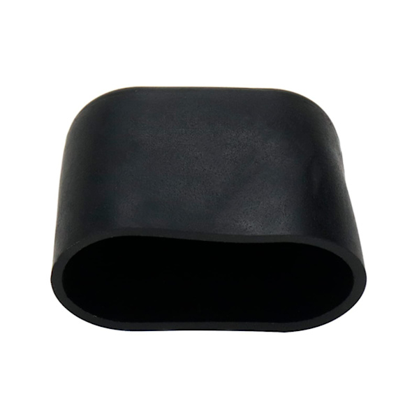 20 stk. sorte møbelfødder cover bordstol benpude gulvbeskytter, oval, gummi og pvc 15x30mm