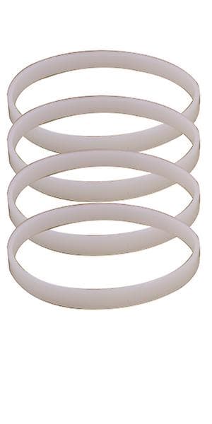 2 stk. Hvide gummipakninger O-ring pakninger reservedele til juicer blender reservedele L