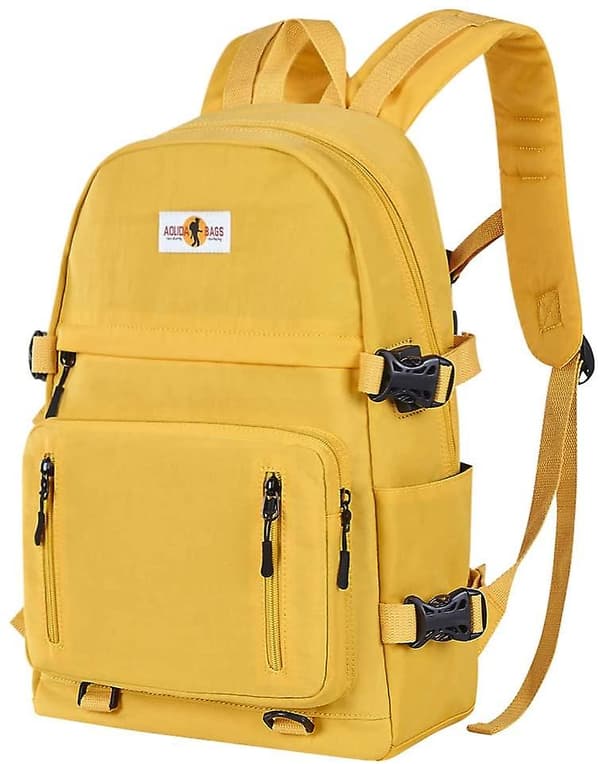 Ryggsäck med USB-laddningsport Yellow