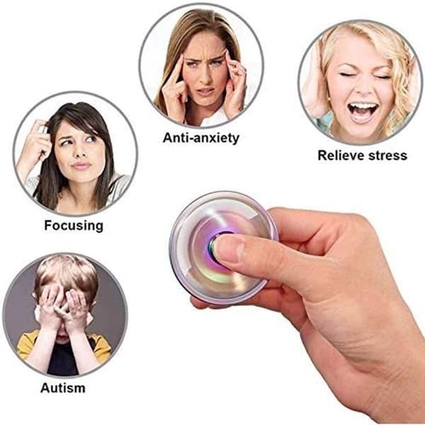 Regnbuefarger, Dragon Wing Fidget Spinner Håndleketøy Spesielt Høy Ytelse Kugleleie Anti Stress Spinner