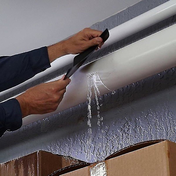 Ultra-resistent vandafvisende og vandtæt klæbebånd transparent Flex Tape Black 30cm