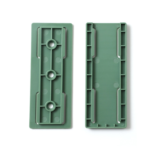 Grön 8 delar självhäftande bordsuttagsfixare, stansfri självhäftande uttagshållare, självhäftande Power Strip-fixare, pluggbar vägguttagsfixare