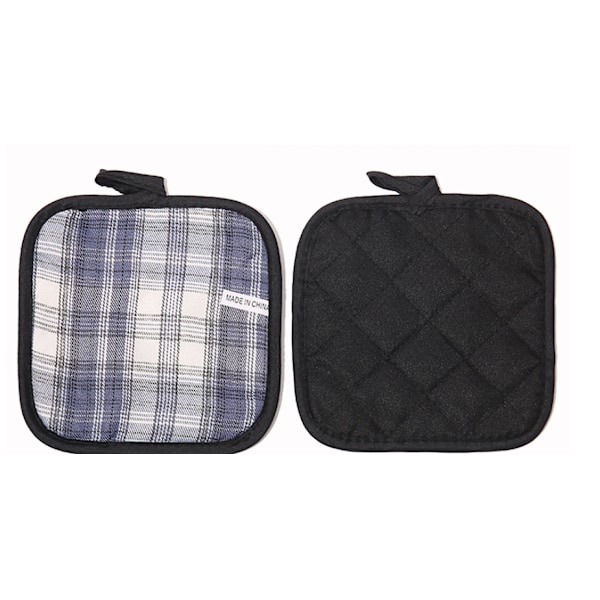 Set med 6 grytunderlägg, 100 % bomull, för grillning, matlagning, ugn, mikrovågsugn, grillning, vår/sommar, påsk (17,5 cm x 17,5 cm)