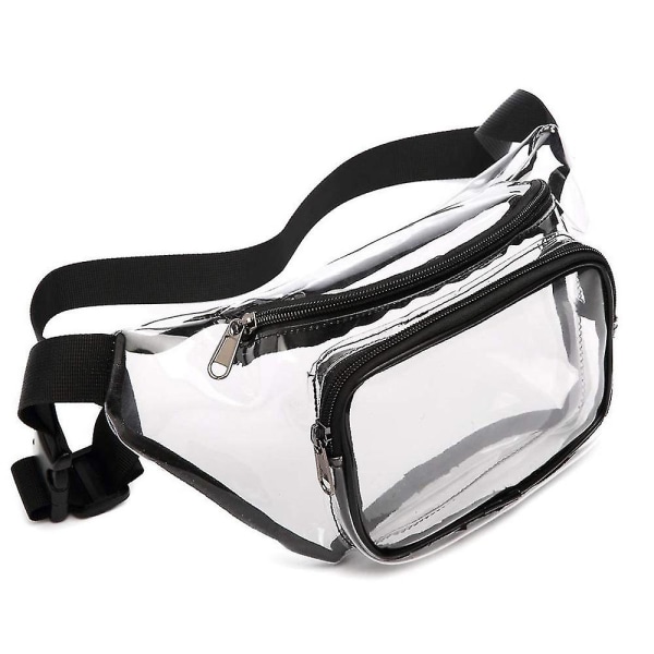 Transparent Bum Bag Pack Travel Sport Vattentäta Midjeväska för Kvinnor