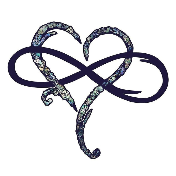 Infinity Heart Väggkonst Kärleksskylt Metall Hängande Prydnader Skulptur B