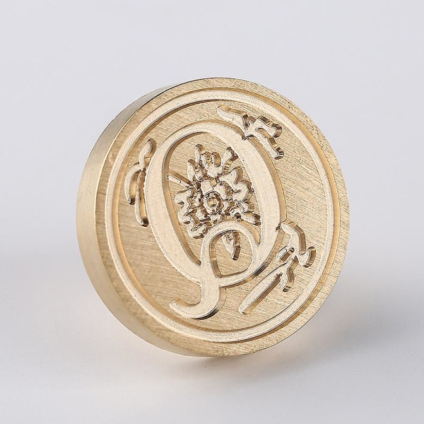 Elite Messing Retro Alfabet Initialer Voksstempling Stempel 26 Bokstaver A-z Voksstempel Stempel For Postdekorasjon Diy Kortlaging Q