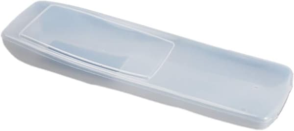 16 x 5,5 x 2 cm Transparent dammsäker silikon skyddande lock för TV-fjärrkontroll