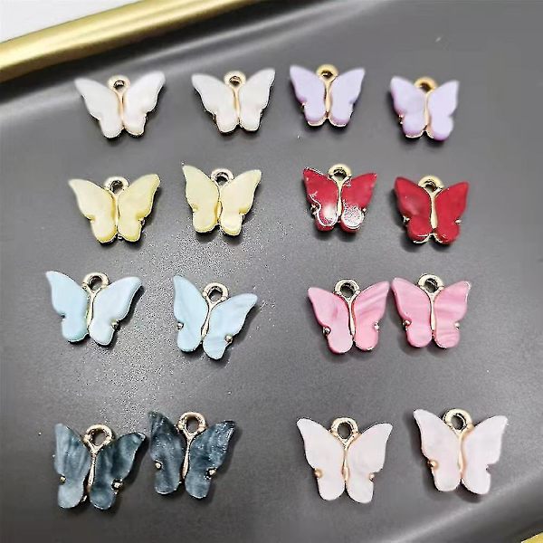 40 kpl/65 kpl akryyliperhoskoruja ja karhumakeisriipussetti 20 Butterflies*20 Bears