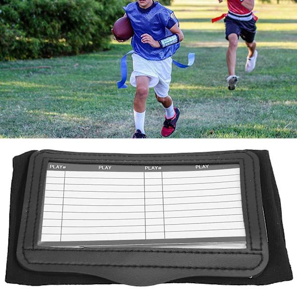 Sports Playbook handledsskydd handledsblad Coach fotbollskort hållare handledsskydd anteckningsblock för olika sporter Black