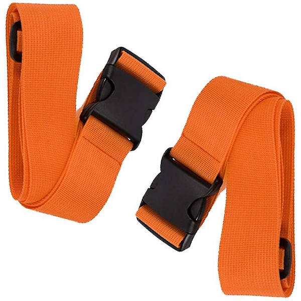 2 stk. bagasjeremmer Bagasjeremmer Koffert Bagasjeremmer Orange