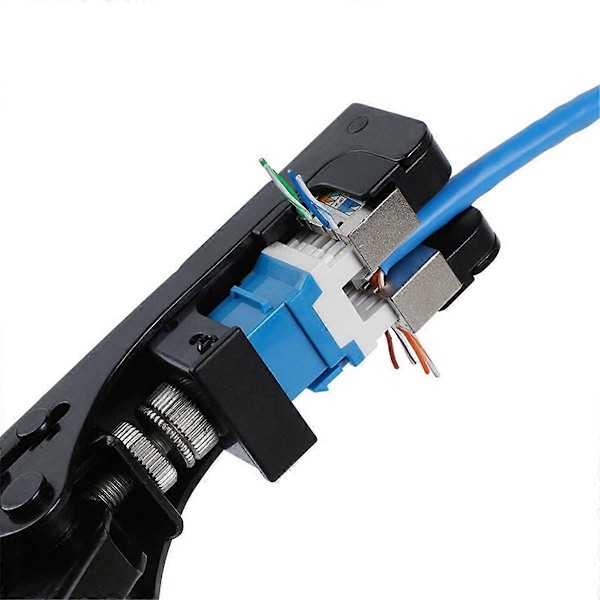 RJ45 Netværksmodul Krympeværktøj med Krog Netværkskabel Modul Krympeværktøj Wire Cutter med Cat5E Cat6 180