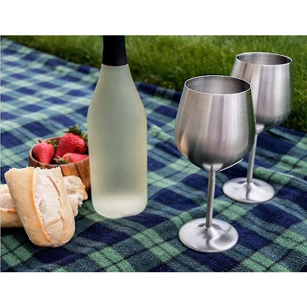 Vinglas, 2 rostfria cocktailglas