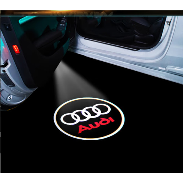 Delar lämpliga för Audi Audi välkomstljus A4LA5A6L Ambient ljus A7A8LQ3Q5Q7 Dörrlaserprojektionsskuggljus, stil 1